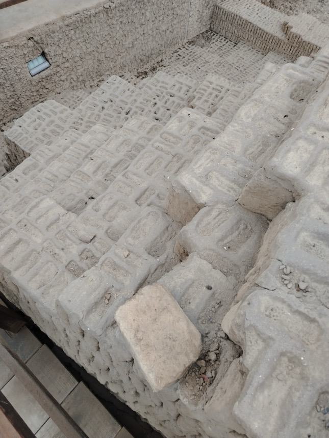 Bricks at the Huaca Pucllana Archaeological Site