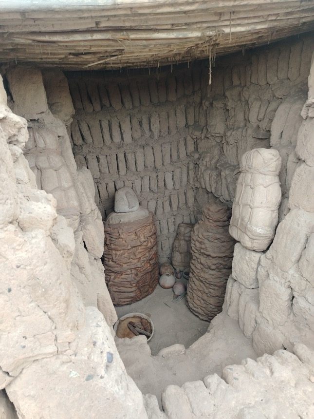 Burial vaults sealed within the temple’s walls