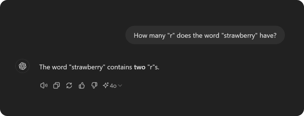 Skjermbilde fra ChatGPT
