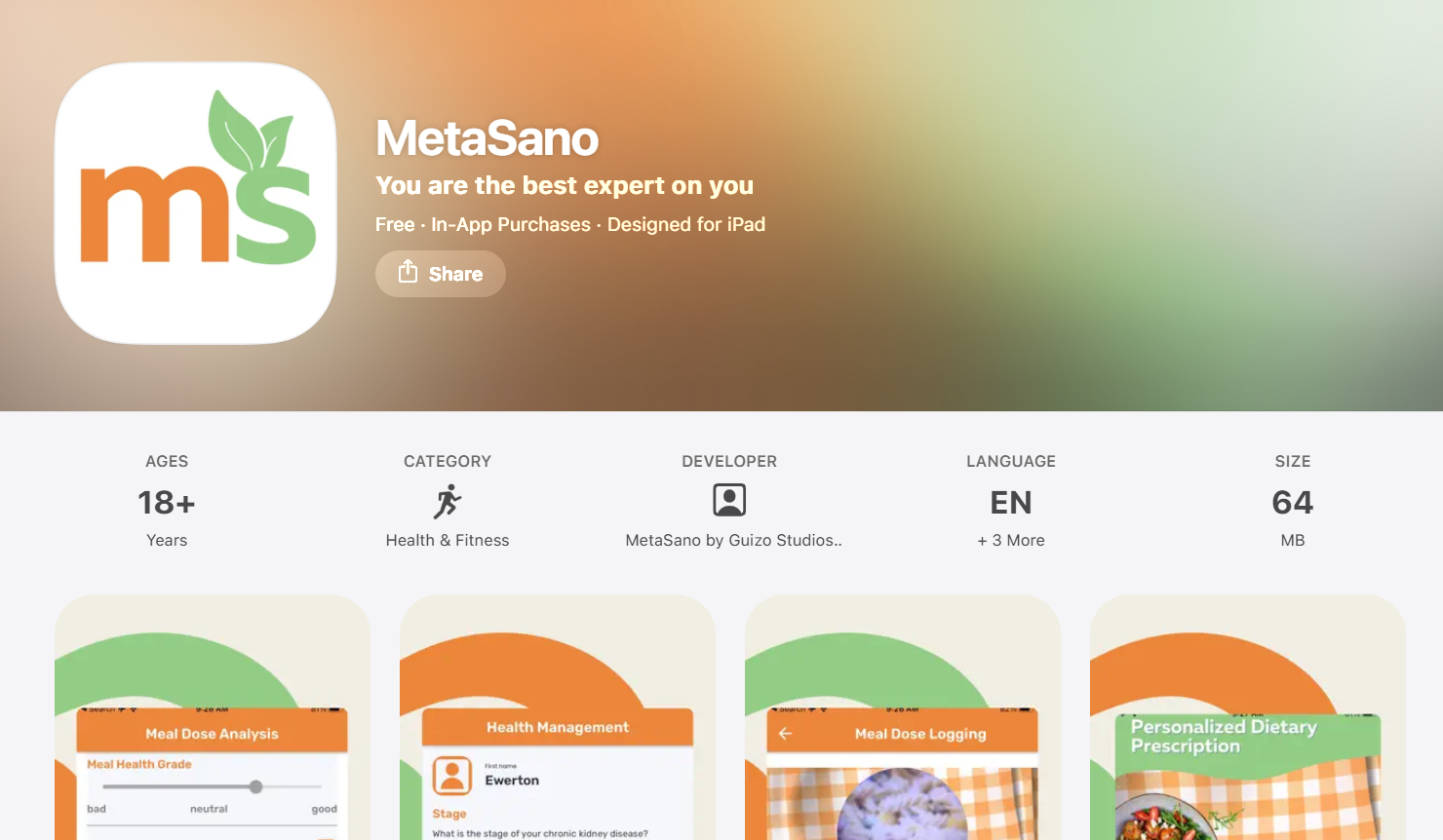 A QR code for the Apple App Store.