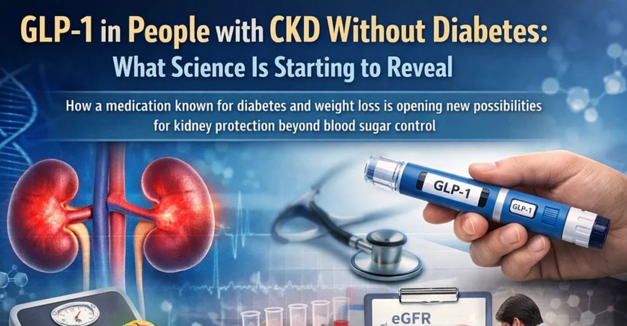 Medicamentos GLP-1 Podem Proteger os Rins em Pessoas com DRC Sem Diabetes?