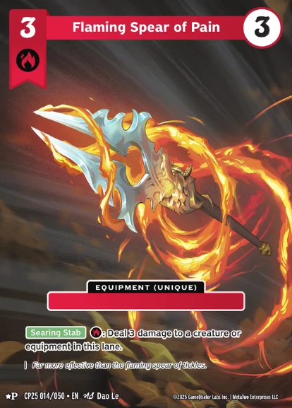Flaming Spear of Pain