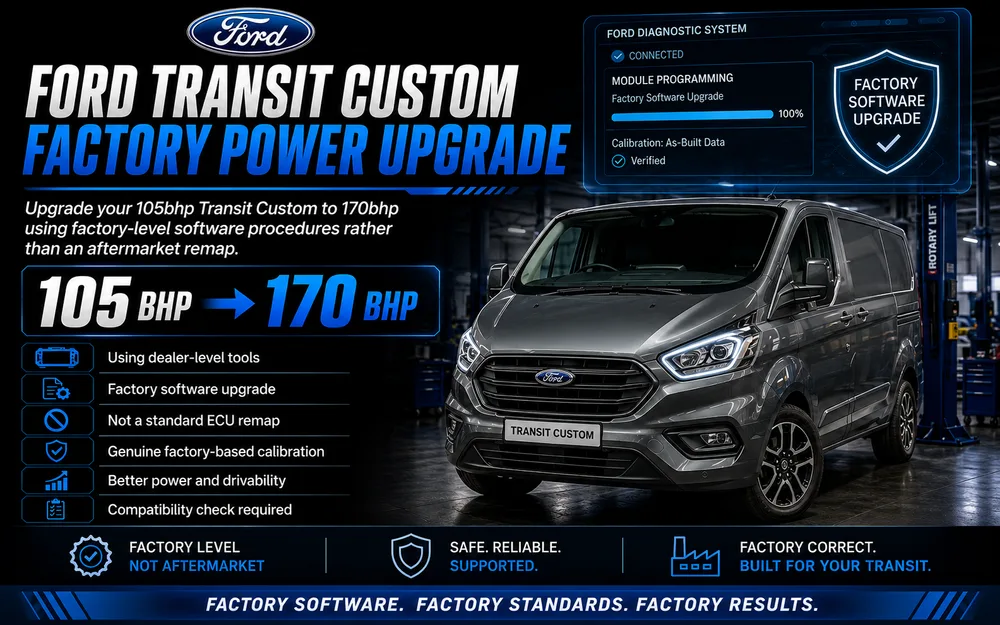 Ford Transit Custom - Factory Power Upgrade