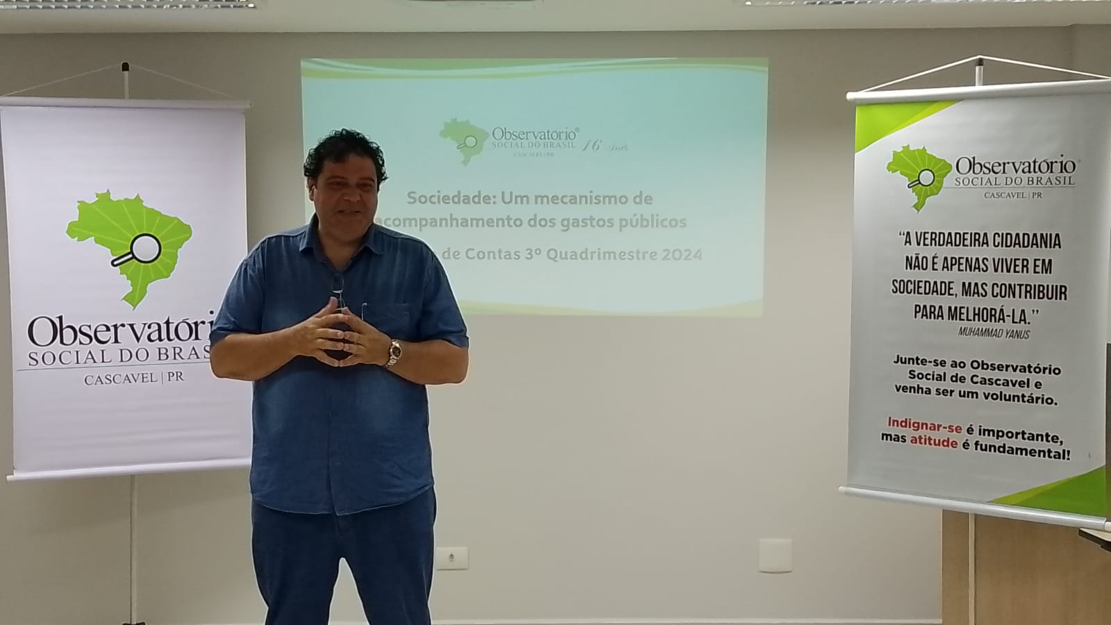 OBSERVATÓRIO SOCIAL DE CASCAVEL REALIZA PRESTAÇÃO DE CONTAS DO TERCEIRO QUADRIMESTRE 2024