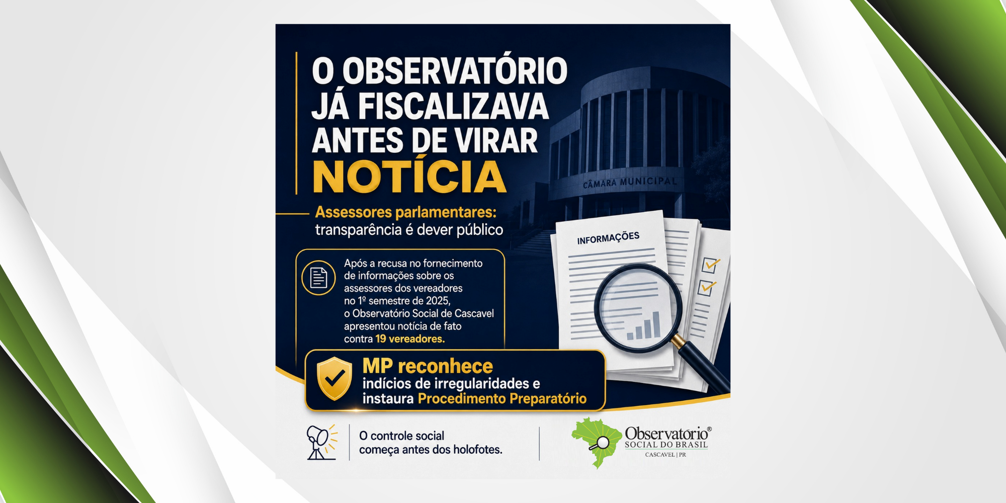 TRANSPARÊNCIA É UM DEVER PÚBLICO, NÃO UMA OPÇÃO
