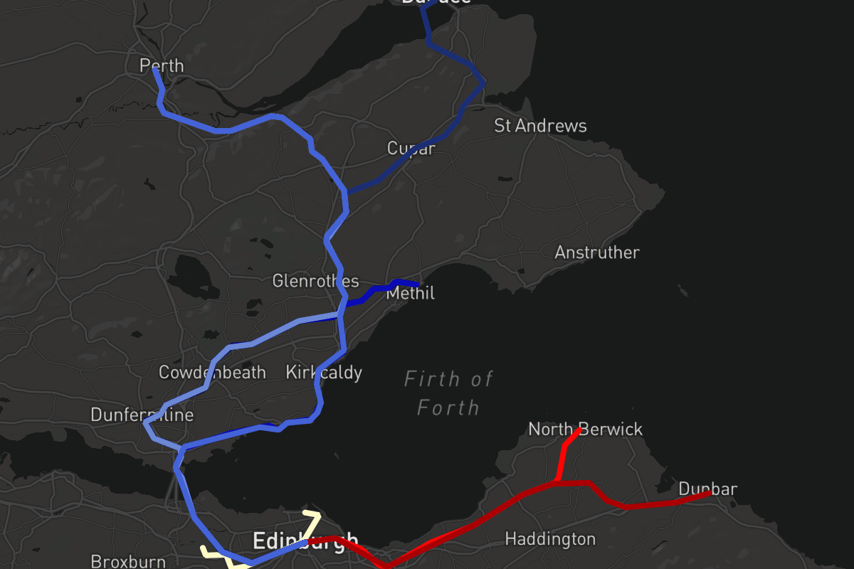 MetroDreamin' | Edinburgh Rail Transport Map (WIP)
