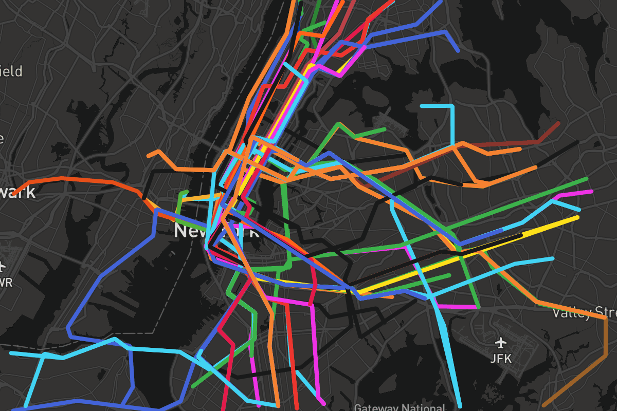 MetroDreamin' | New York City Subway (with waypoints/curves IND Second ...