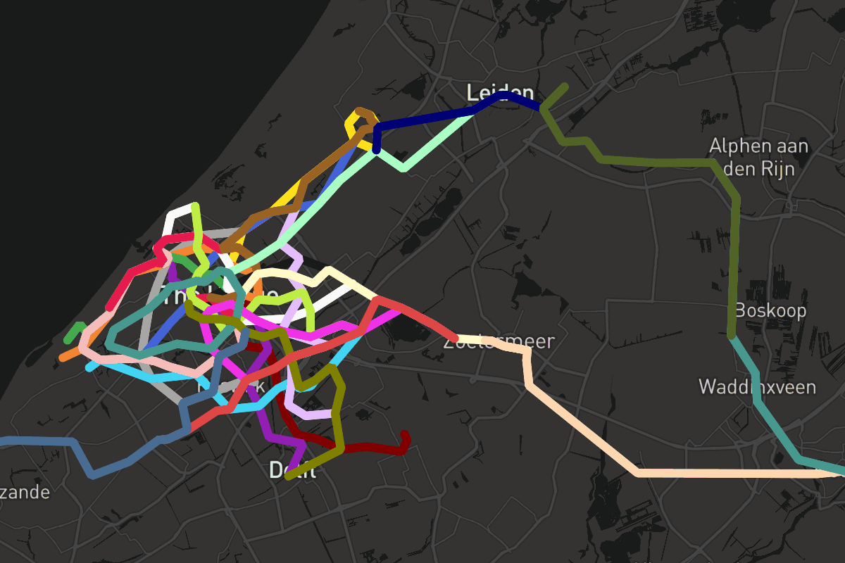 MetroDreamin' | Metro Map of The Hague and Surrounding Areas but Each ...