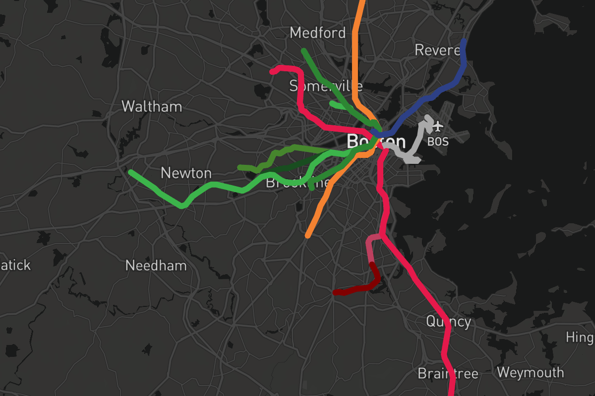 MetroDreamin' | MBTA Rapid Transit Map Template