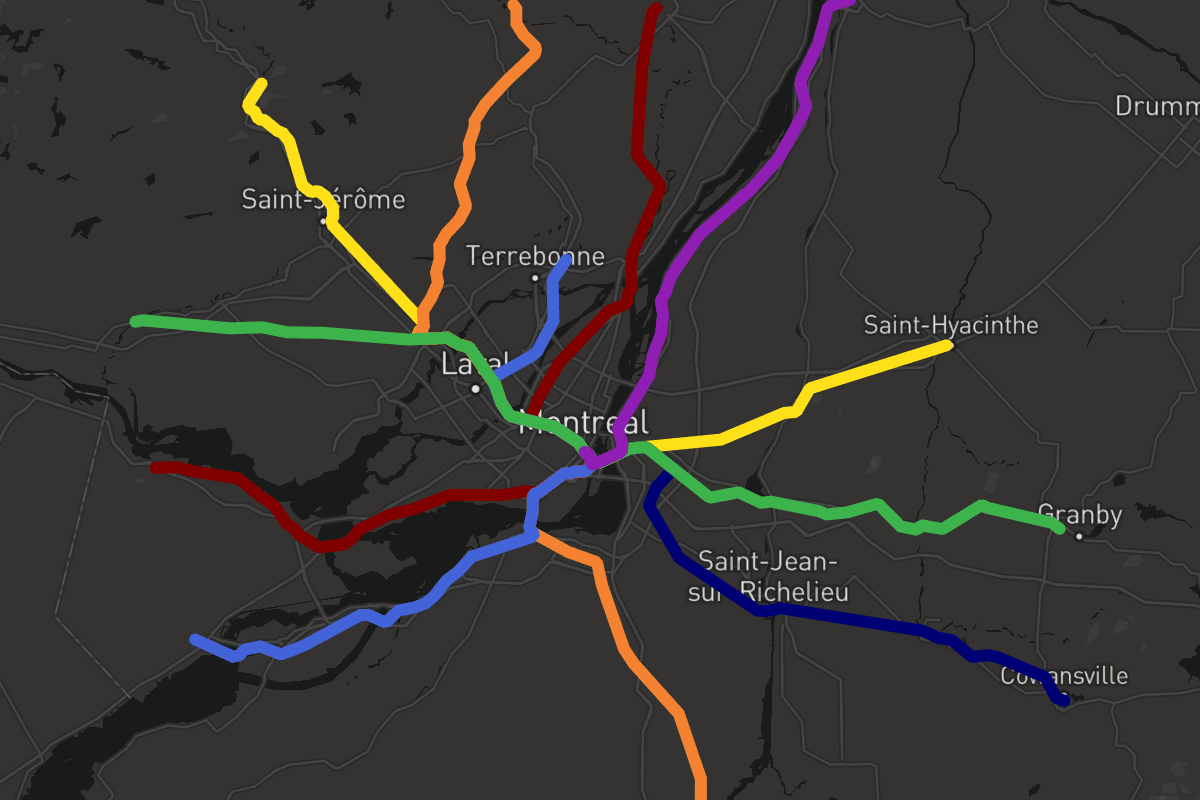 MetroDreamin' | Greater Montreal EXO RER (regional/commuter trains ...