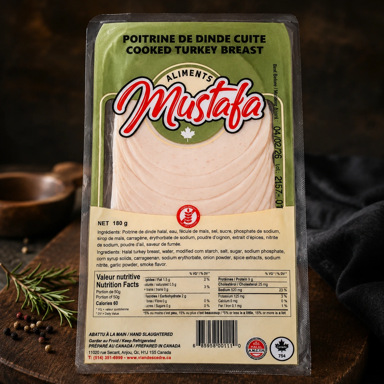 Poitrine de Dinde Cuite