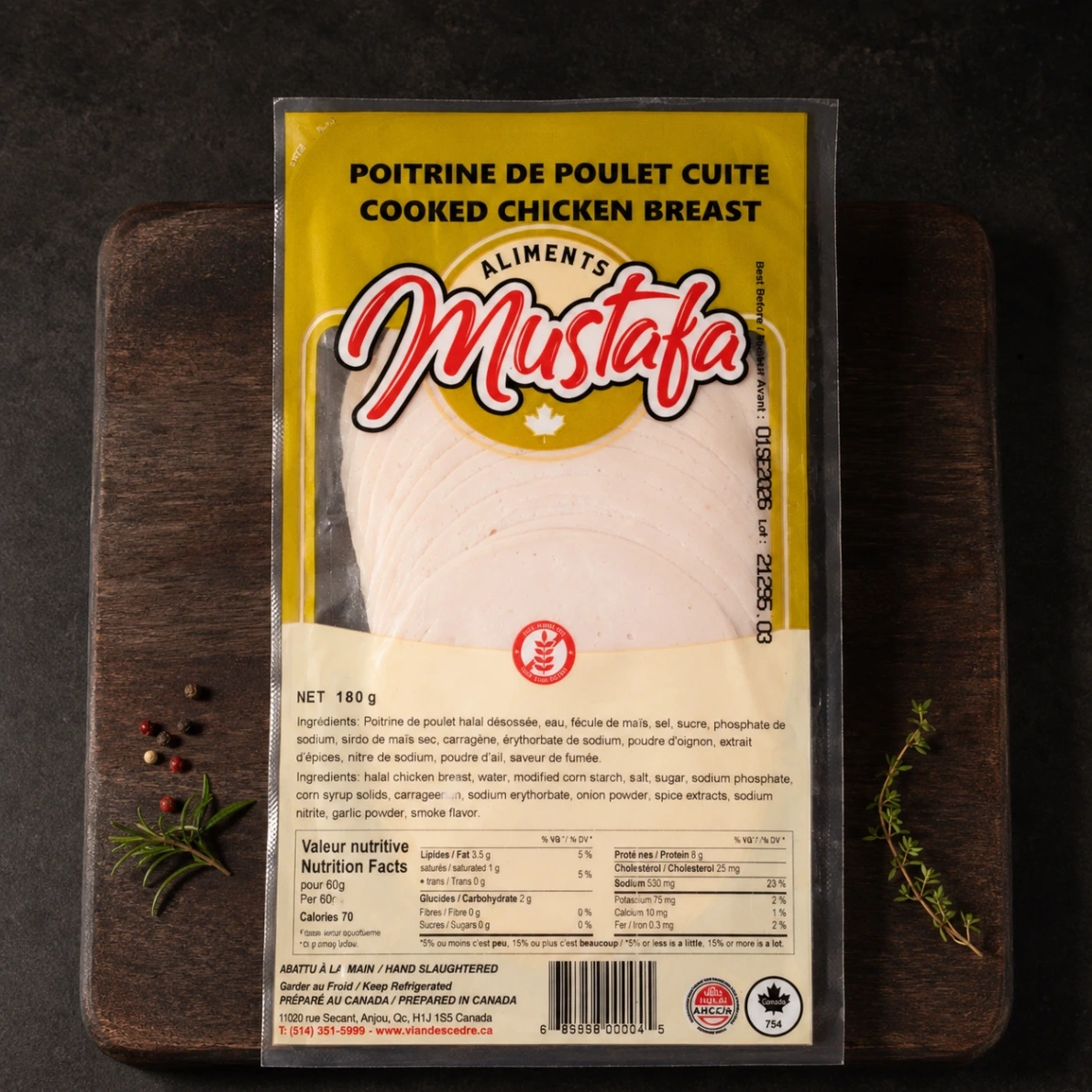 Poitrine de Poulet Cuite