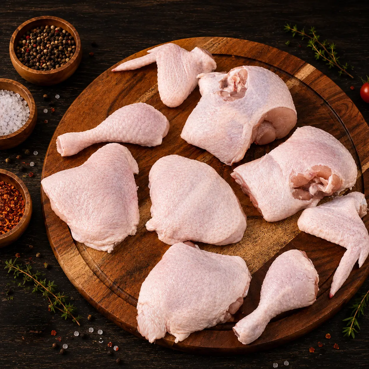 Whole Chicken Cut in 9 Pieces (x20)