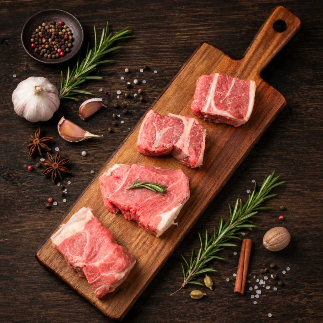 Veal Shoulder With Bone - Cubes
