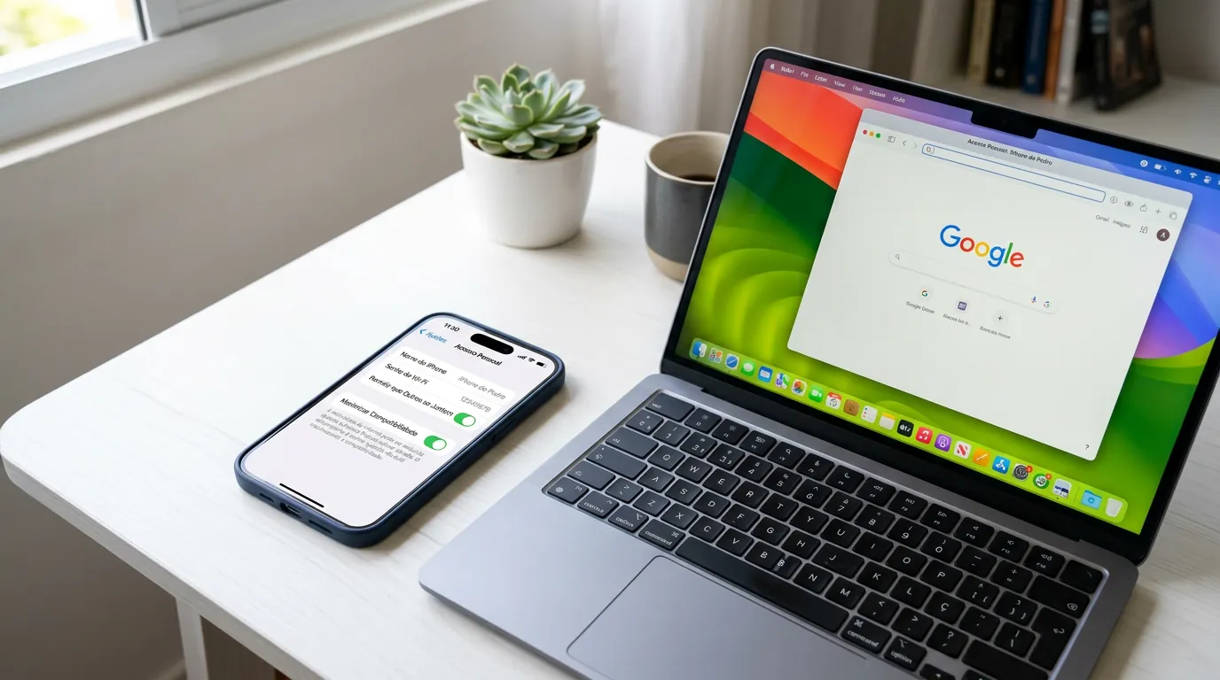 Configuração do Acesso Pessoal e Maximizar Compatibilidade no iPhone