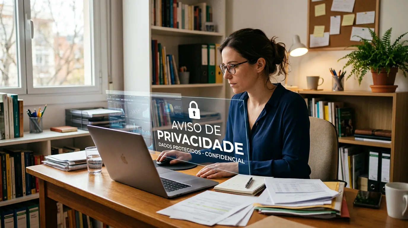 Empreendedora adequando negócio à LGPD