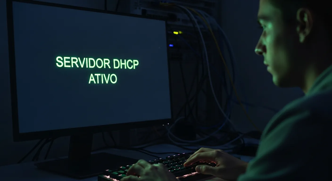 Administrador configurando servidor Linux