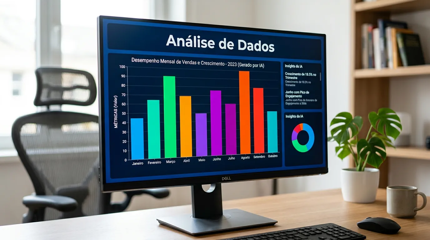 Gráfico gerado por IA no Gemini Notebook