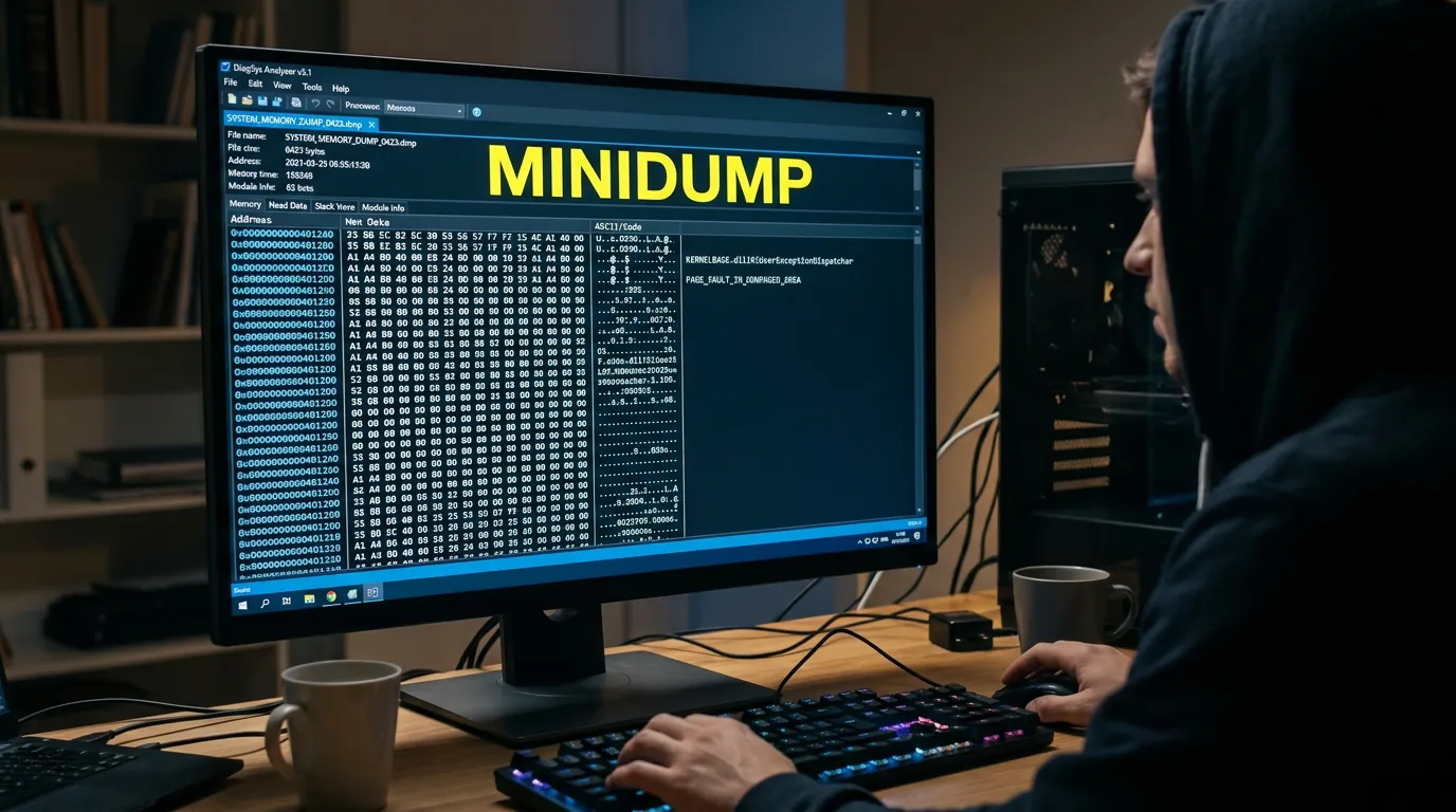 Análise de arquivo Minidump no Windows