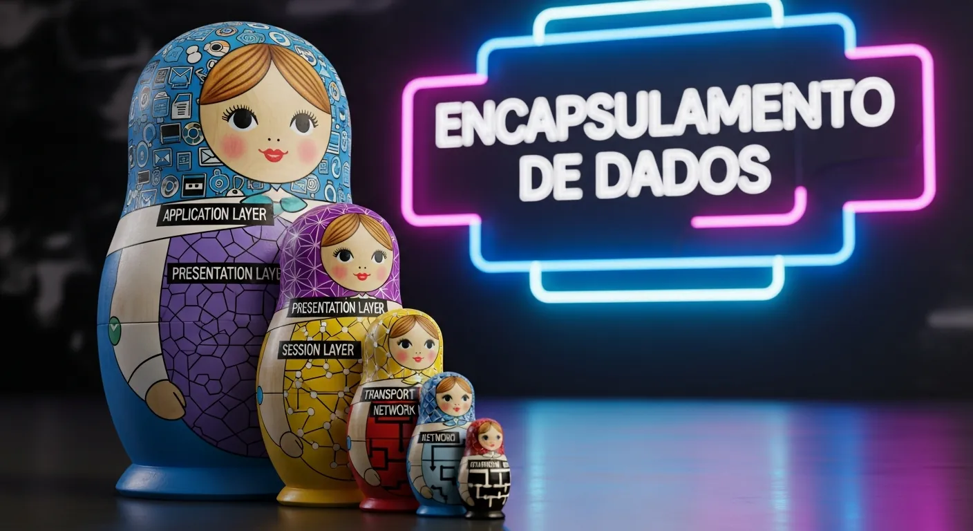 Analogia do encapsulamento de dados com bonecas russas
