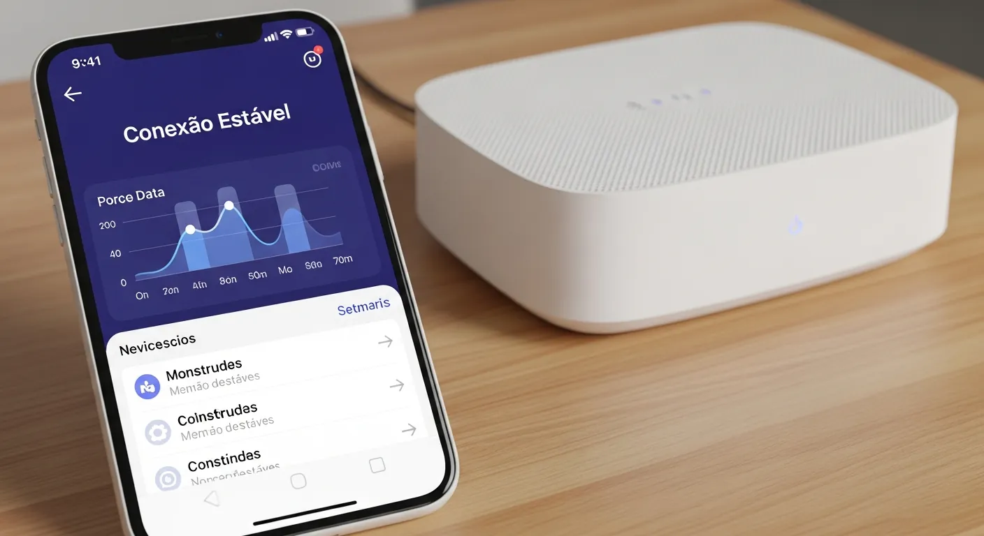 Aplicativo de celular para configurar rede mesh