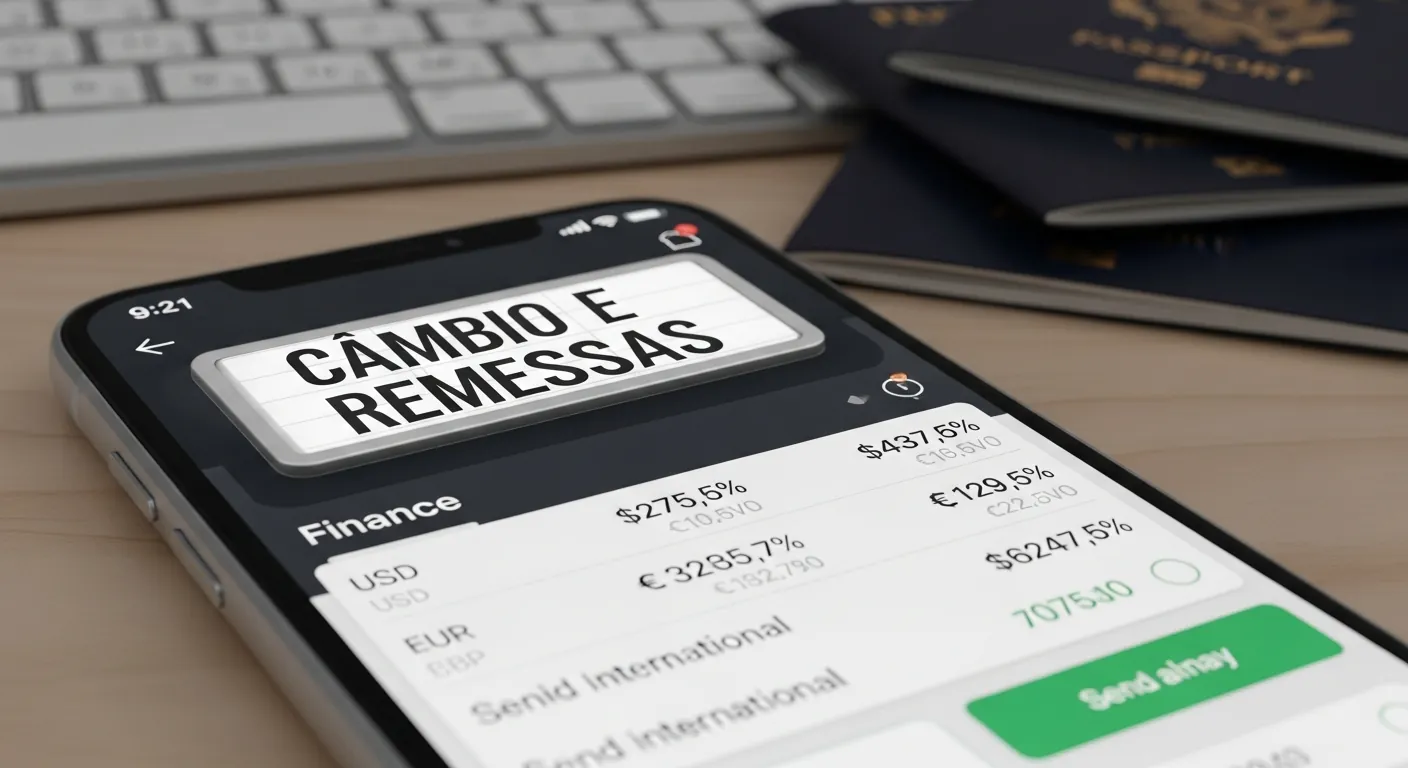 Aplicativo de remessa internacional no celular