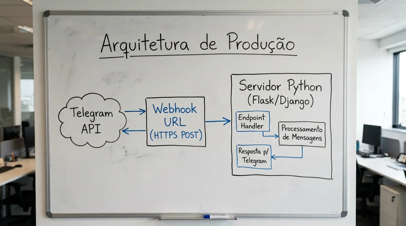 Diagrama de Webhook para Bot do Telegram