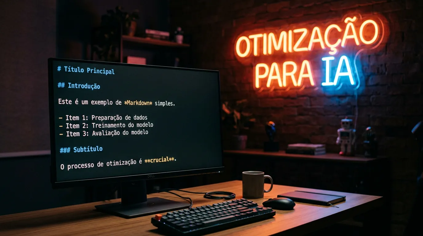 Exemplo de arquivo llms.txt formatado em Markdown