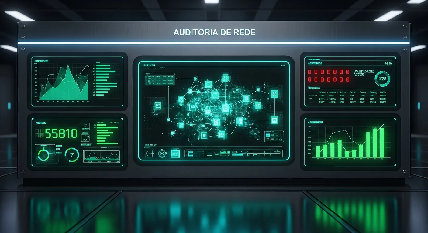 Painel de monitoramento e auditoria de rede no GCP
