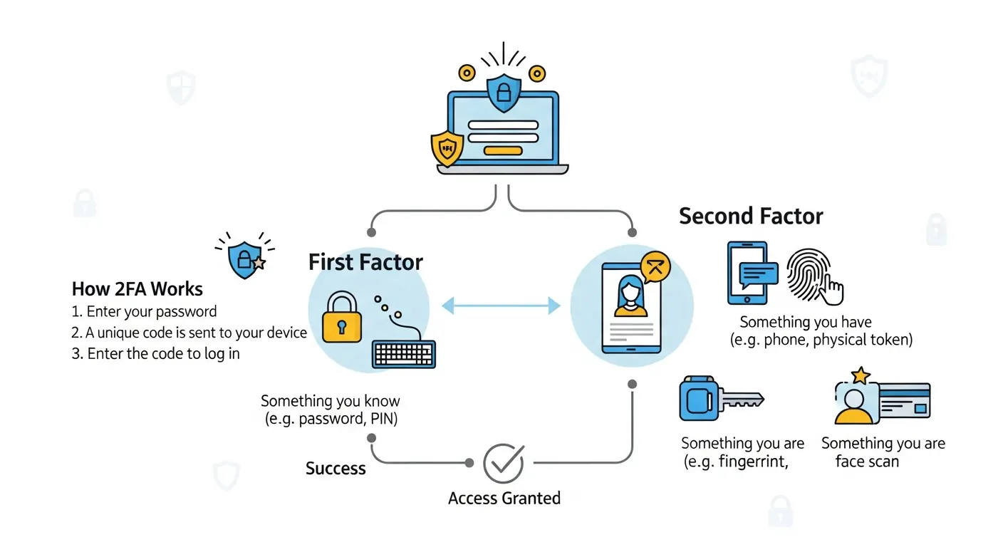 Alt: Proteção de conta com 2FA