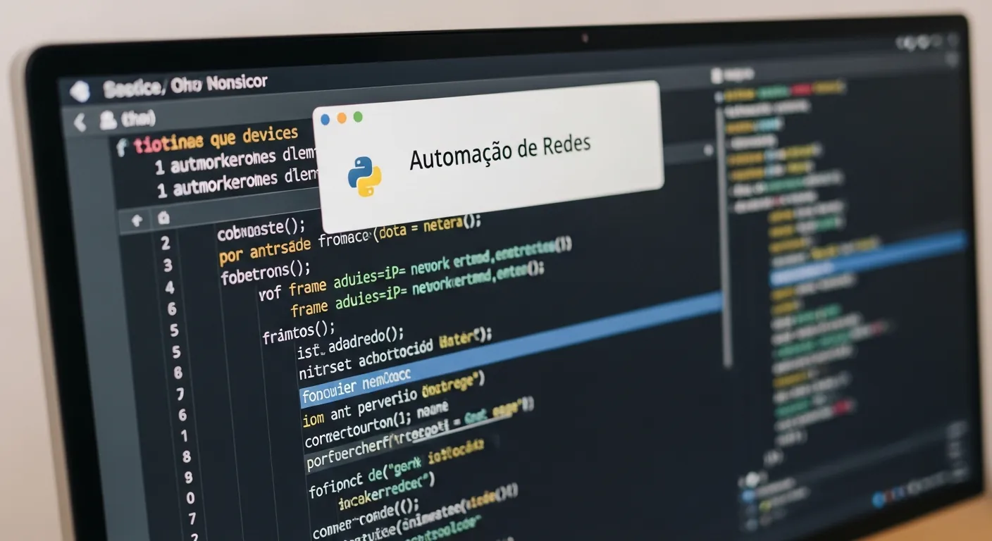 Código Python para automação de redes