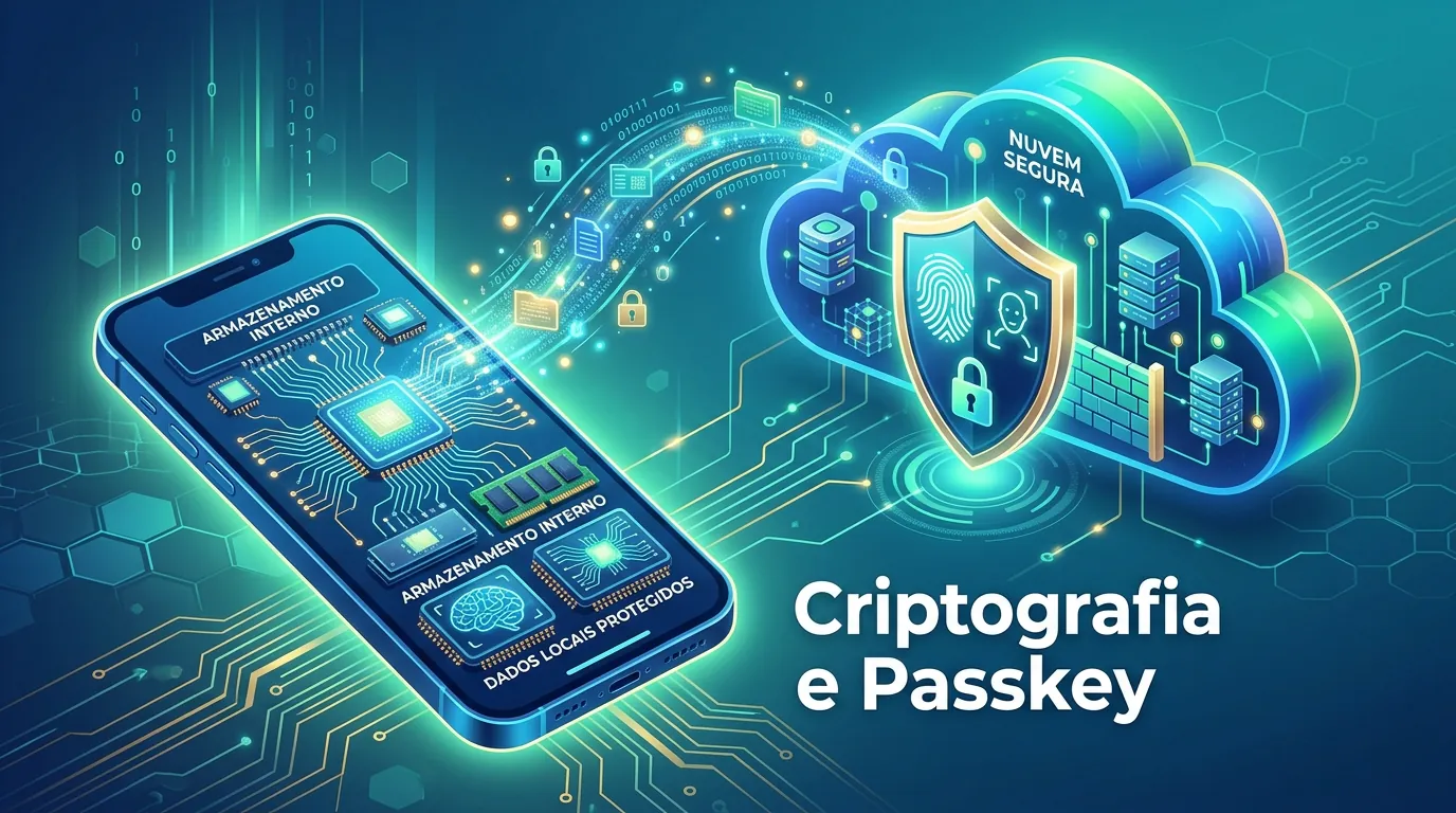 Backup criptografado do WhatsApp com Passkey e armazenamento na nuvem