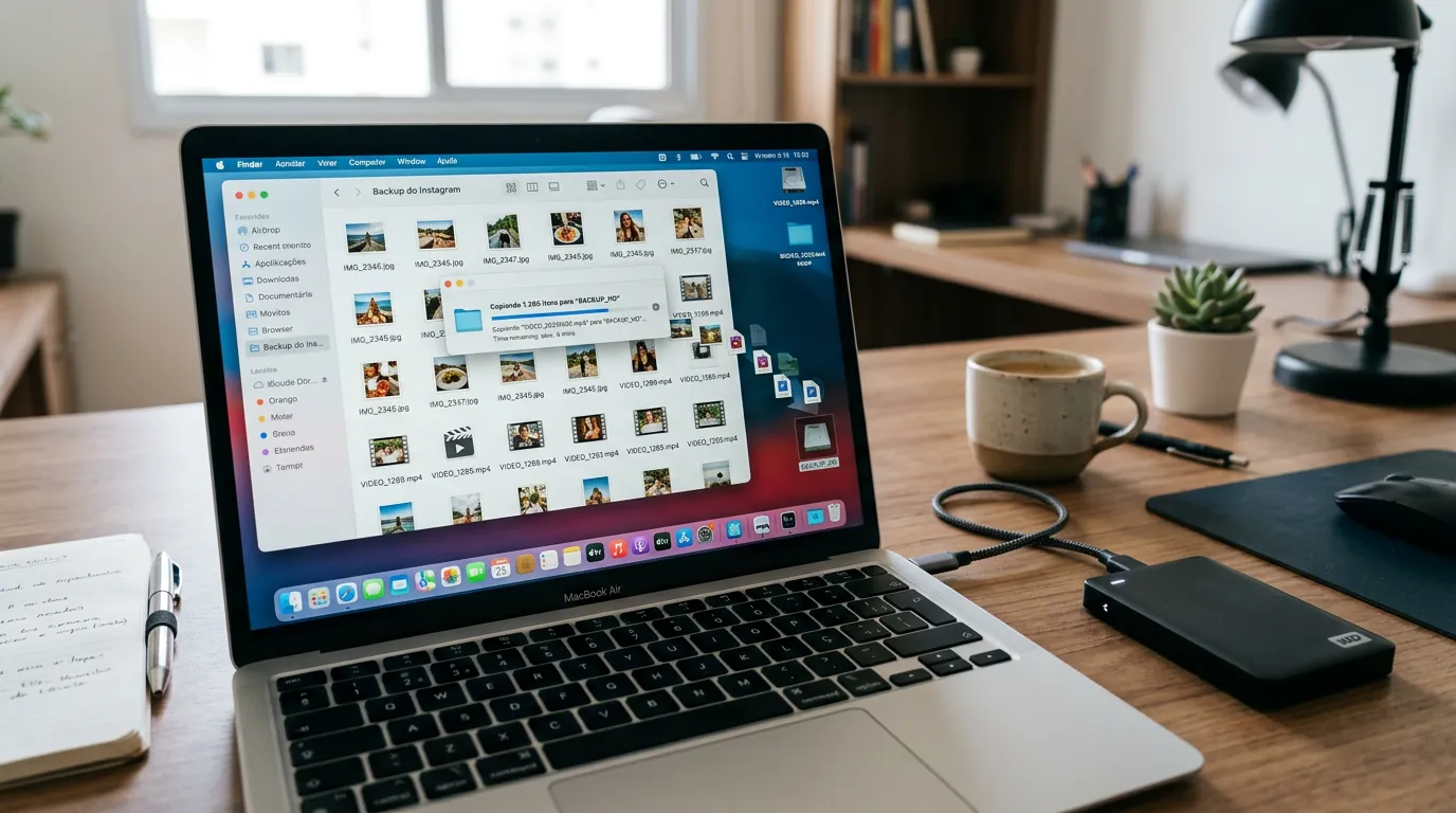 Como fazer backup de fotos e vídeos antes de excluir o Instagram