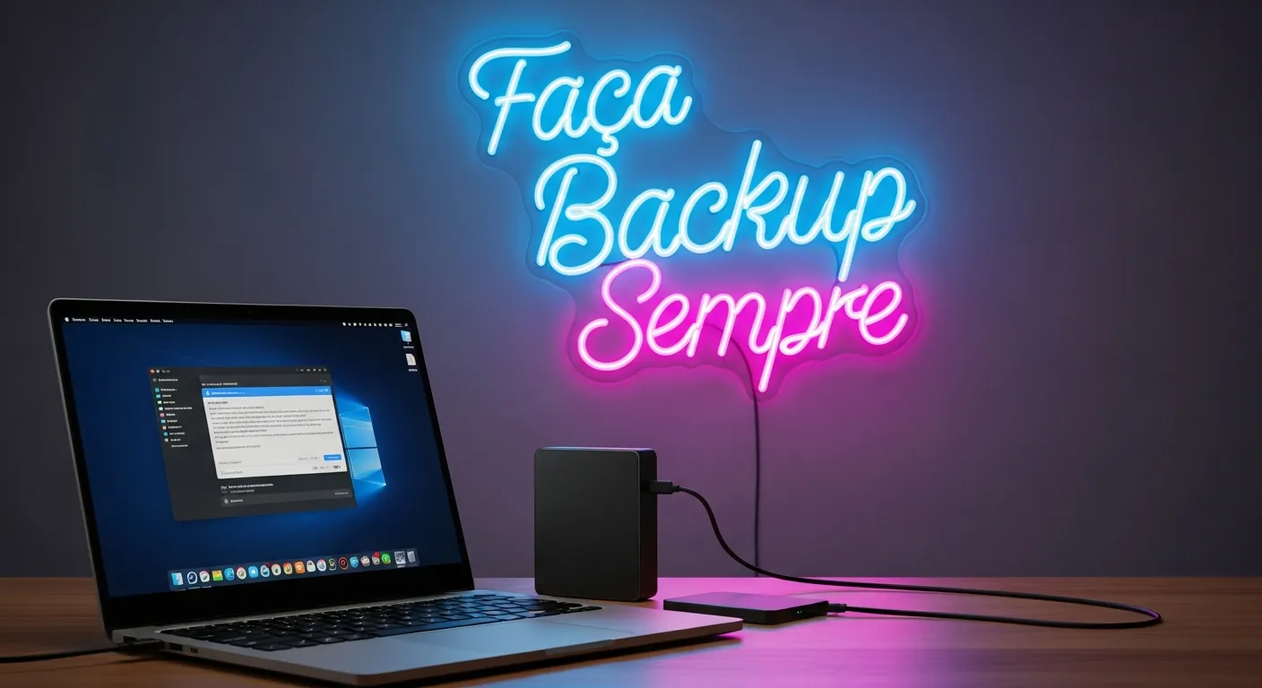 Disco rígido externo para backup de dados