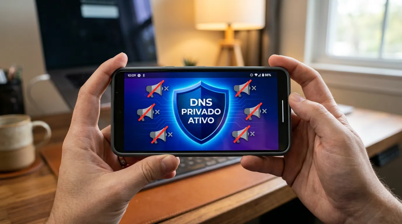 Como bloquear anúncios no celular usando DNS Privado
