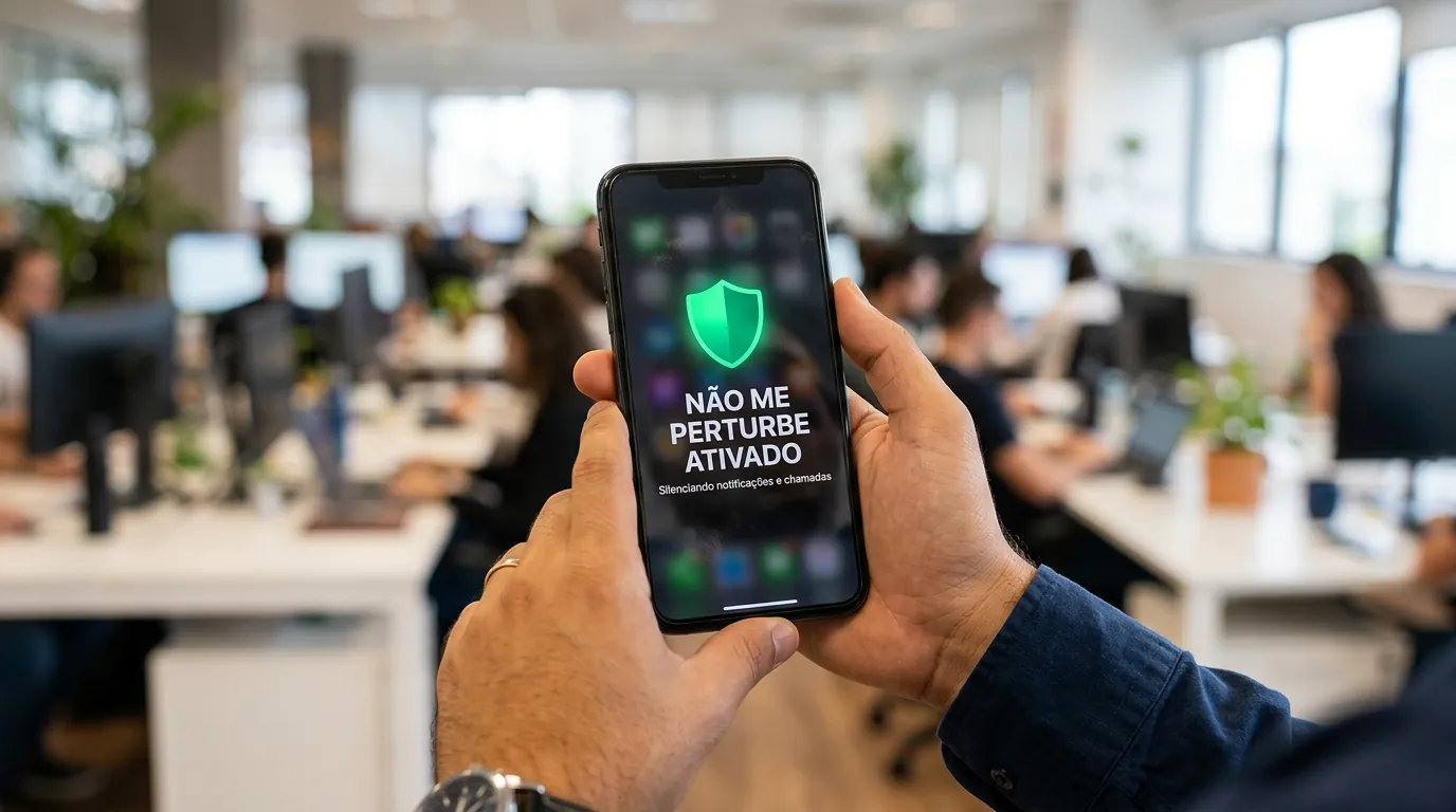 Tela de celular mostrando o bloqueio de ligações pelo Não Me Perturbe