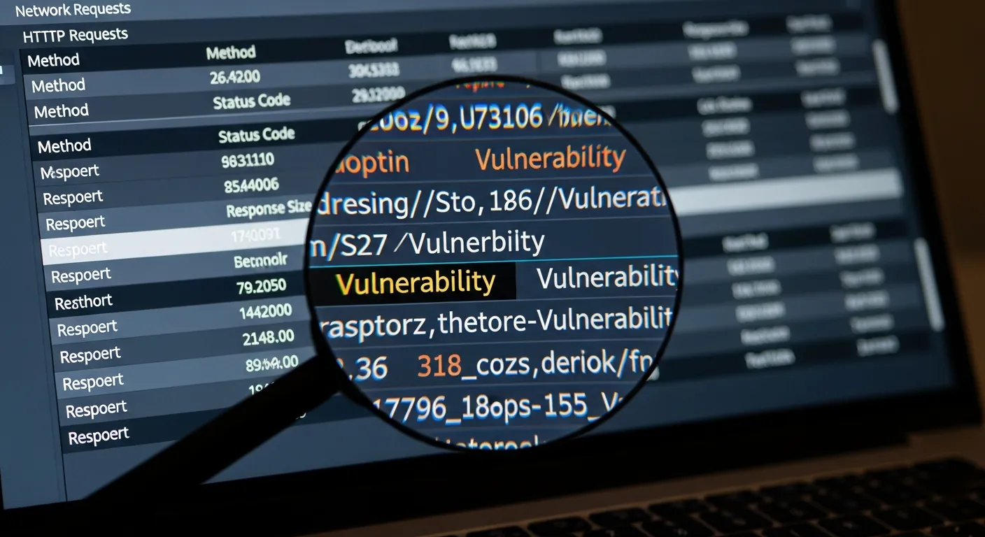 Interface do Burp Suite interceptando tráfego web