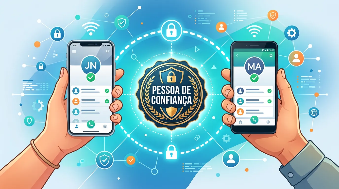 Funcionamento da Pessoa de Confiança no Celular Seguro
