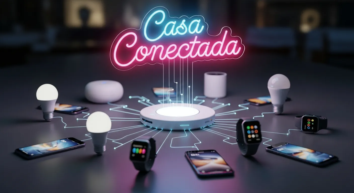 Casa inteligente conectada via Wi-Fi 6