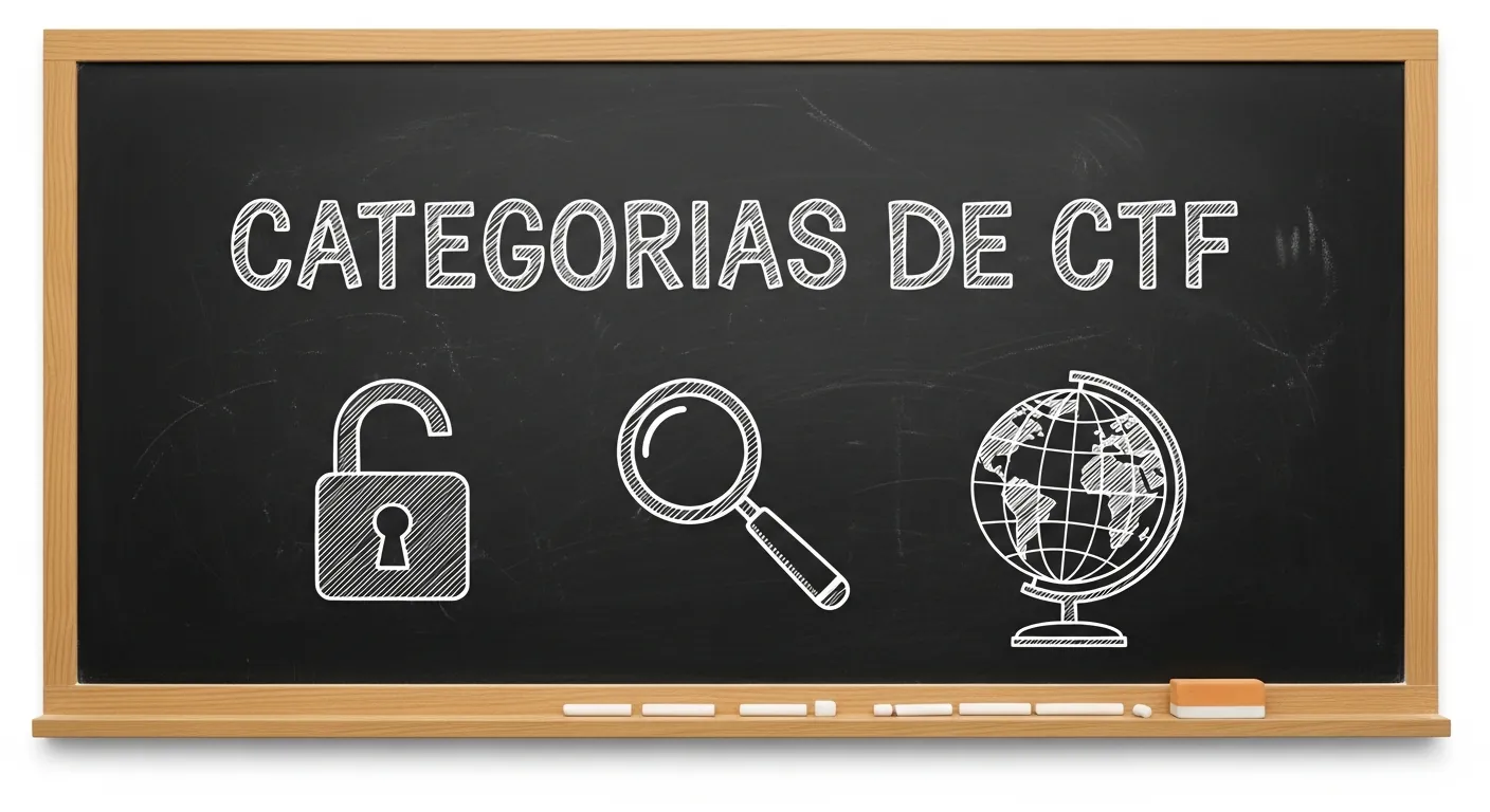 Categorias de desafios Capture The Flag