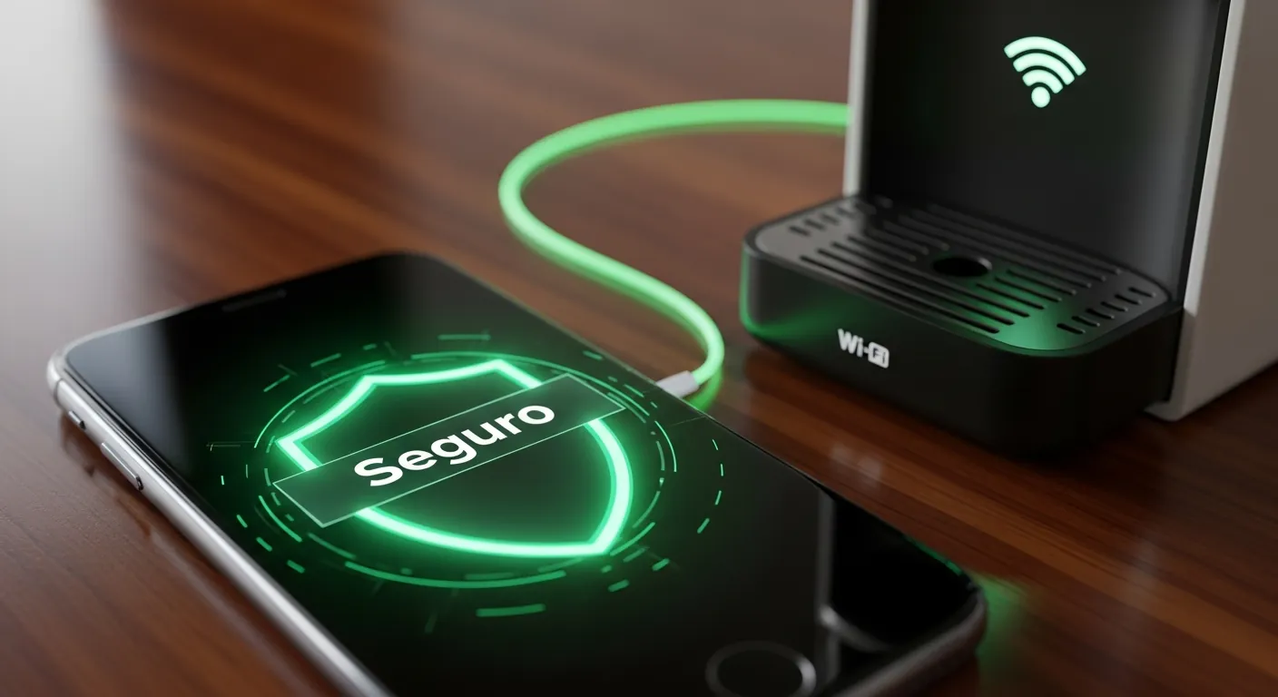 Celular seguro em rede Wi-Fi pública