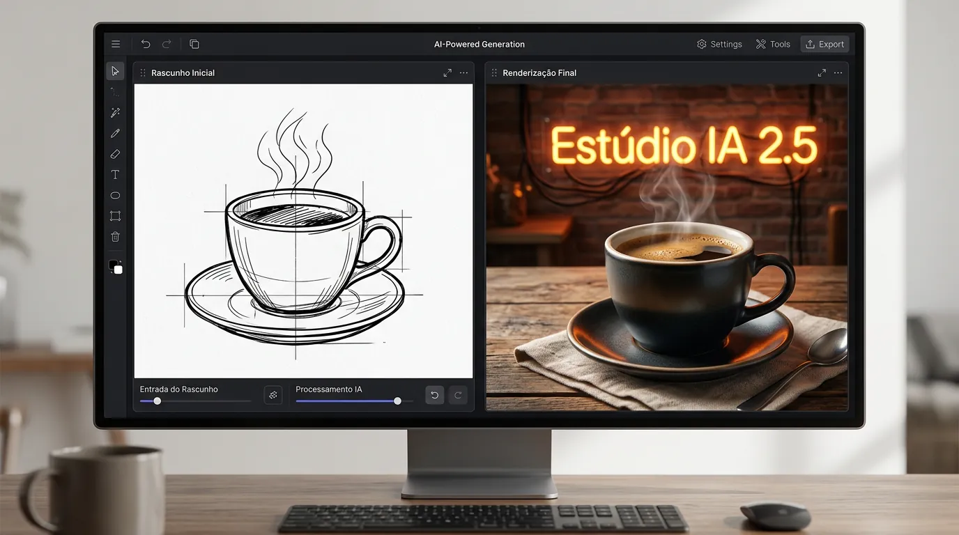 Interface de criação e edição de fotos no ChatGPT Images 2.5