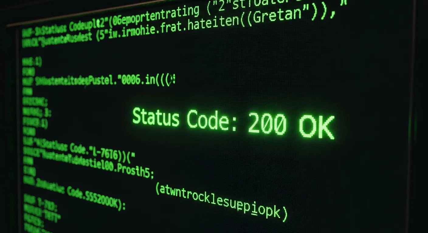 Tela de terminal mostrando o código de status HTTP 200 de sucesso