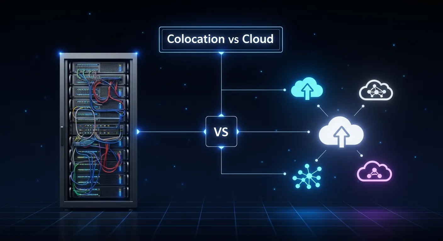 Diagrama Colocation vs Cloud Networking