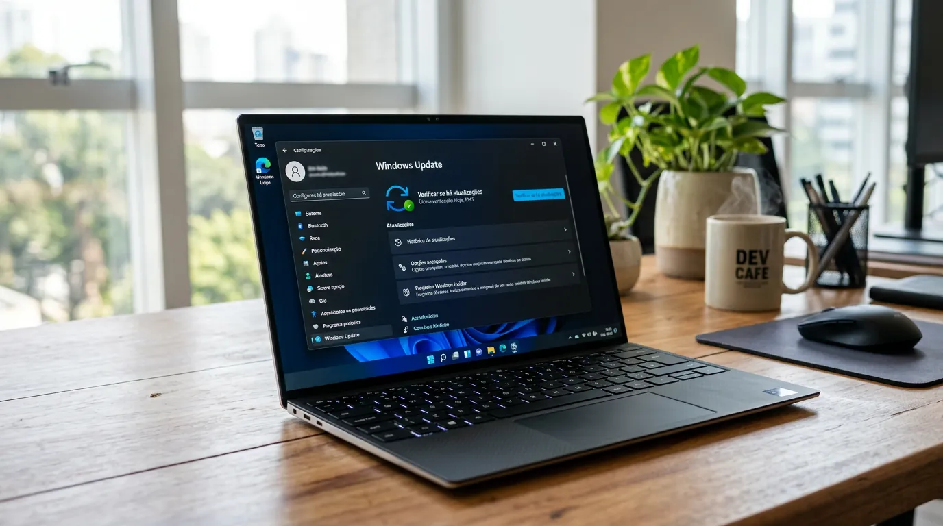 Tela do Windows Update no Windows 11 verificando atualizações