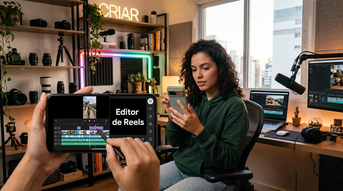 Edição de vídeo no Reels do Instagram e no aplicativo Edits