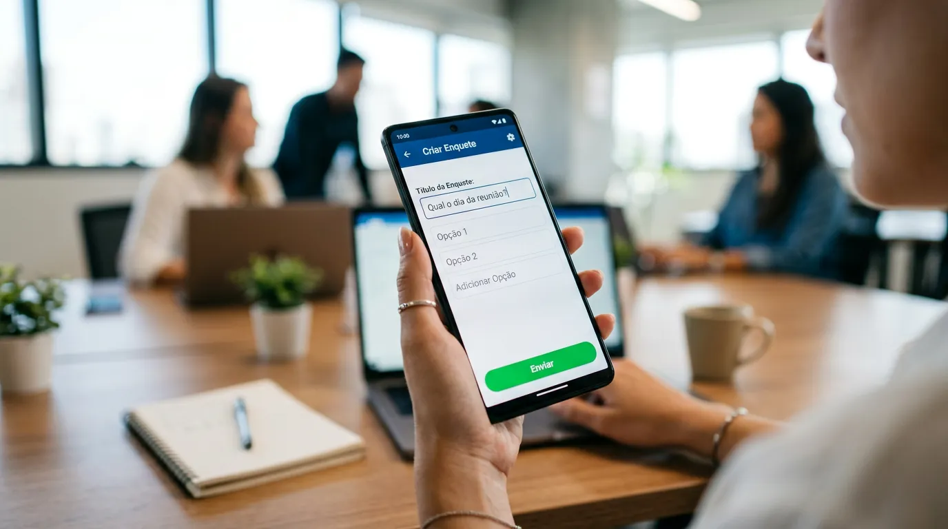 Passo a passo de como fazer enquete no WhatsApp pelo celular