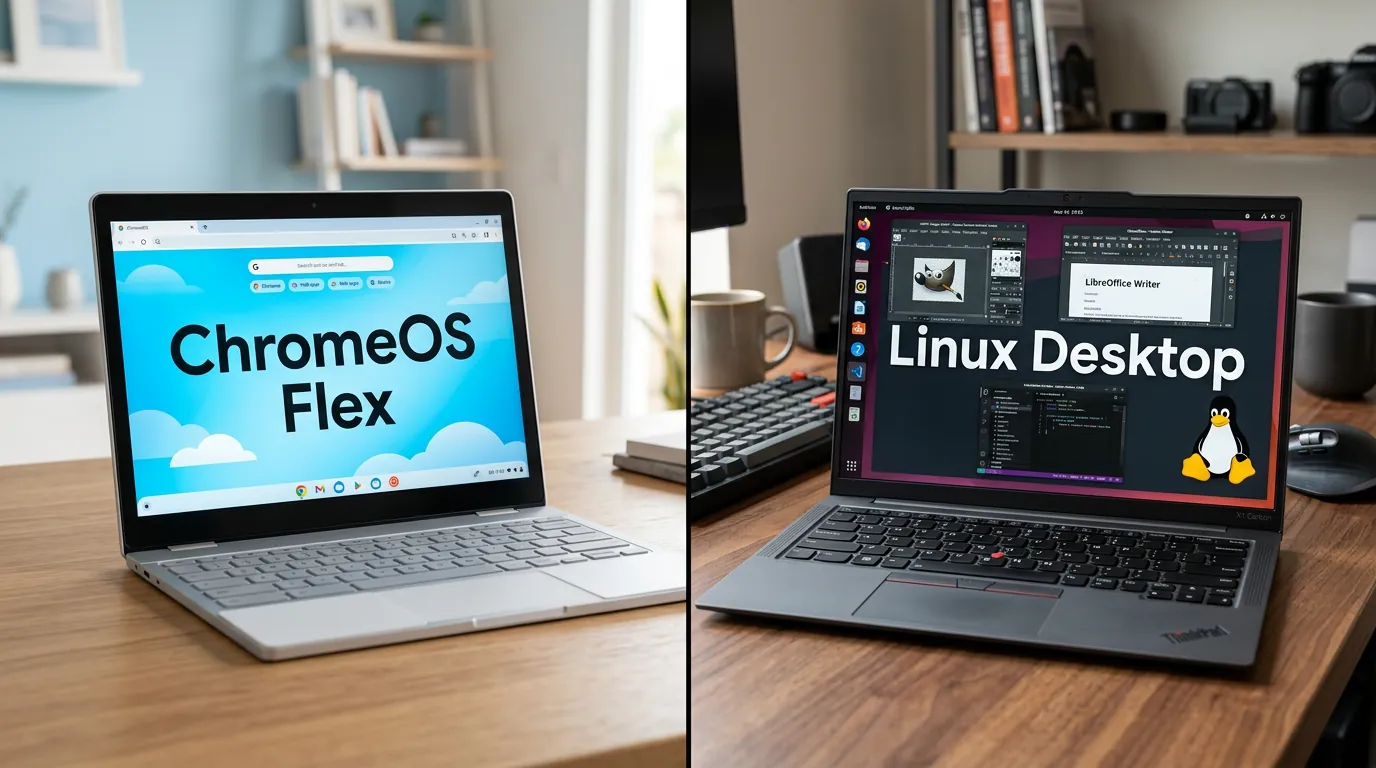 Comparação entre ChromeOS Flex e distribuições Linux leves