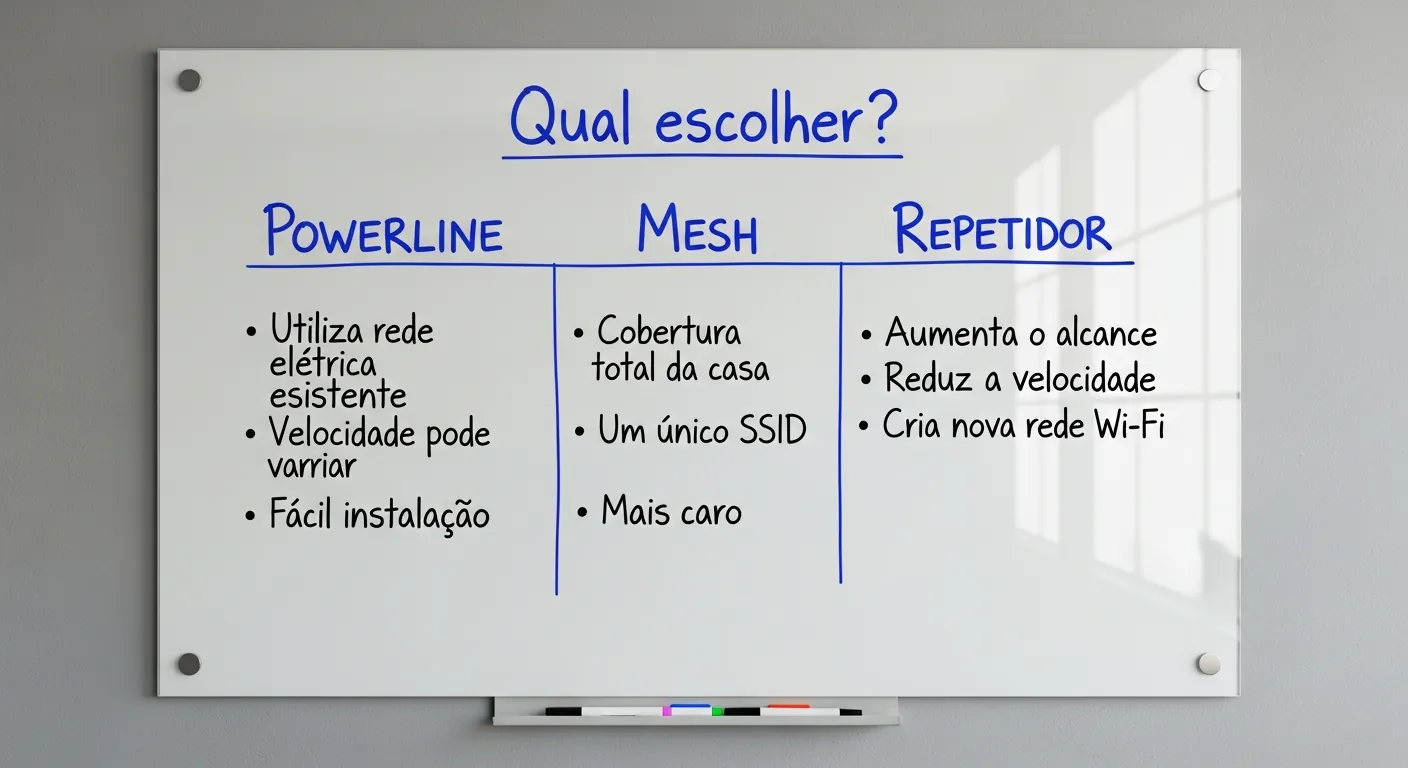 Comparativo entre Powerline, Mesh e Repetidor Wi-Fi