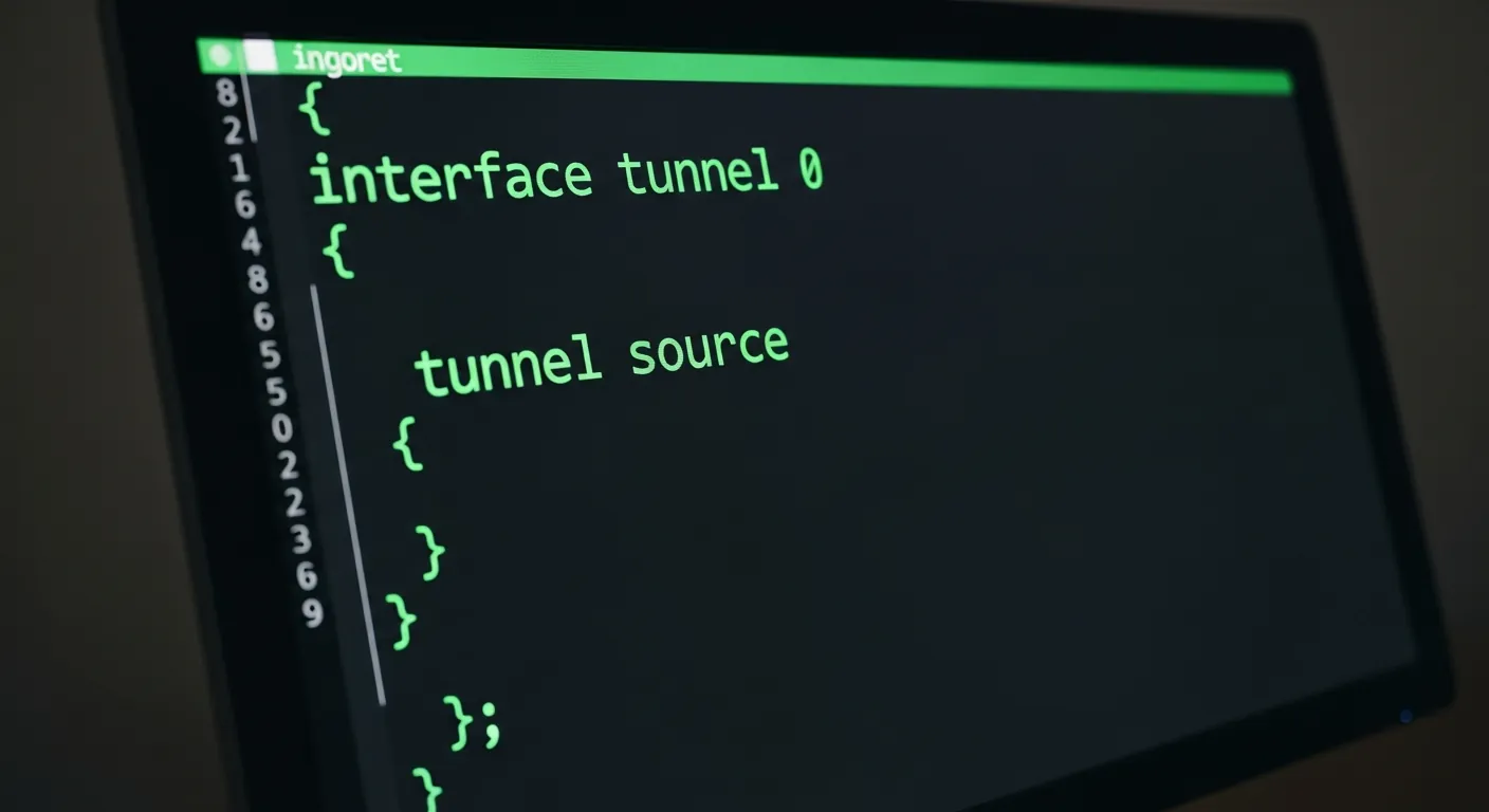 Tela de configuração CLI de roteador Cisco